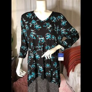 AP.9 BEAUTIFUL FLORAL PRINT TUNIC